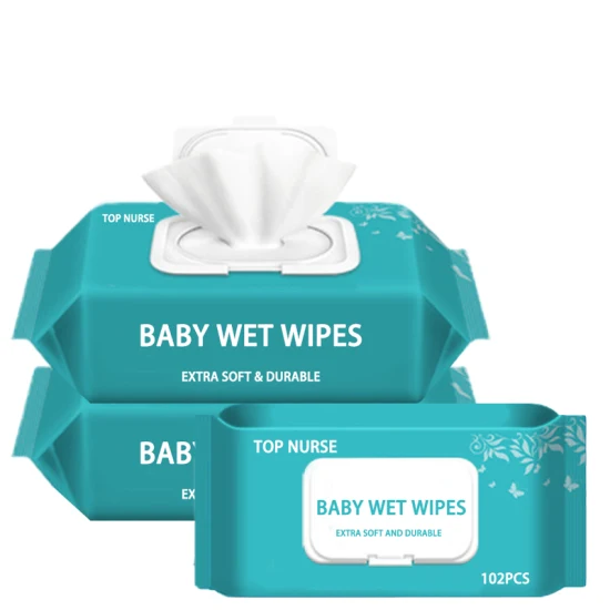 Toallitas húmedas de limpieza facial para bebés de fábrica OEM de ventas calientes